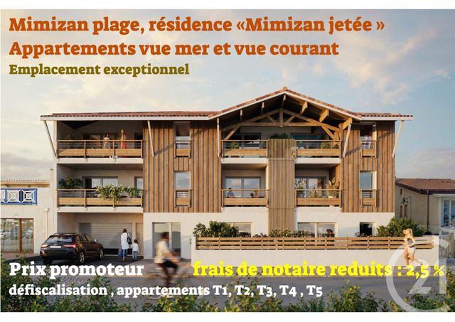 Appartement F4 à vendre - 4 pièces - 71.54 m2 - MIMIZAN - 40 - AQUITAINE - Century 21 Group Immo